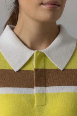 Genser - Striped Rugby Lemon/Almond