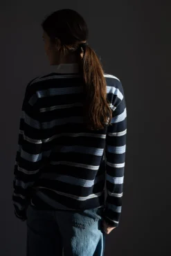 Genser - Striped Rugby Midnight Kombo