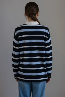 Genser - Striped Rugby Midnight Kombo
