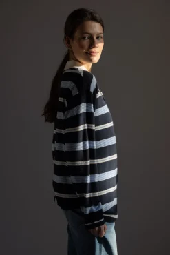 Genser - Striped Rugby Midnight Kombo