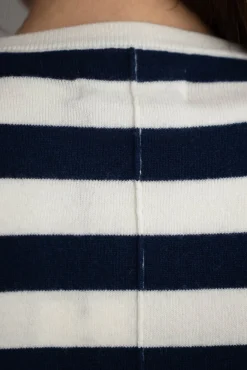 Genser - Toulon Sweater Artic Navy Stripe