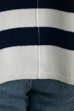 Genser - Toulon Sweater Artic Navy Stripe