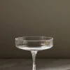 Glass - Ripple Champagne Saucer 2pk Clear