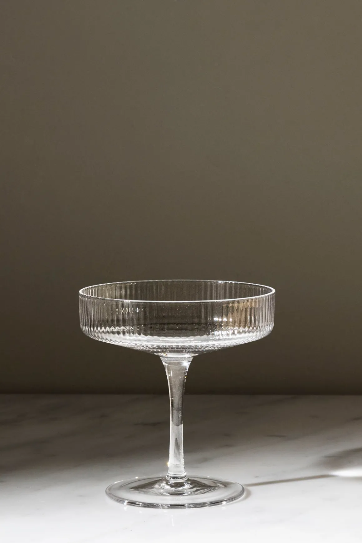 Glass - Ripple Champagne Saucer 2pk Clear