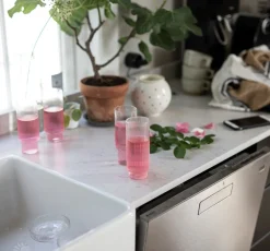 Glass - Ripple Long Drink 4pk Clear