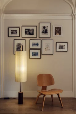 Gulvlampe - Dórica Dark Brown/Natural Ribbon