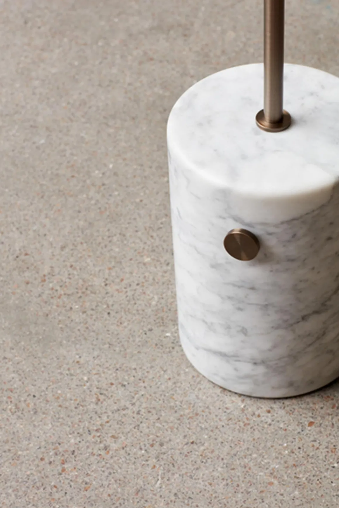 Gulvlampe - JWDA White Marble/Bronzed Brass