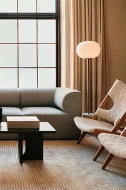 Gulvlampe - JWDA White Marble/Bronzed Brass