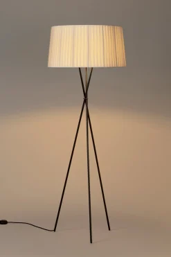 Gulvlampe - Tripode G5 Black/Natural