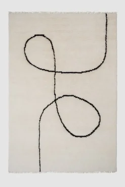 Gulvteppe - Astral Spiral Black