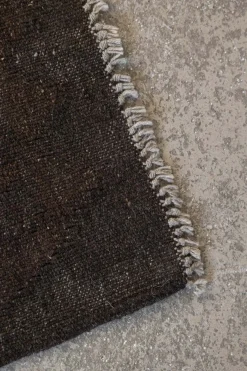 Gulvteppe - Kelim No.35 287x205cm Dark Grey/Brown/Black