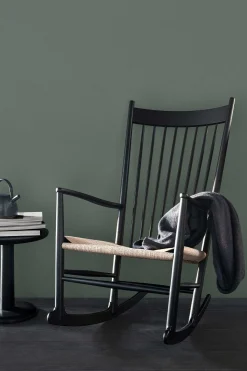 Gyngestol - J16 Natur Papirgarn / Sortlakkert