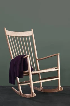 Gyngestol - J16 Natur Papirgarn / Såpet Eik