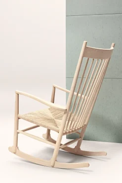 Gyngestol - J16 Natur Papirgarn / Såpet Eik