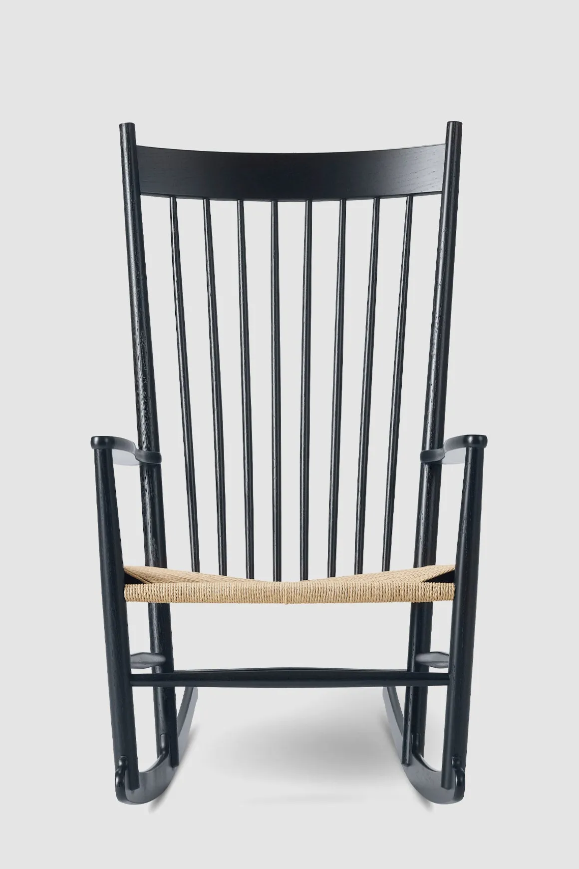 Gyngestol - J16 Natur Papirgarn / Sortlakkert