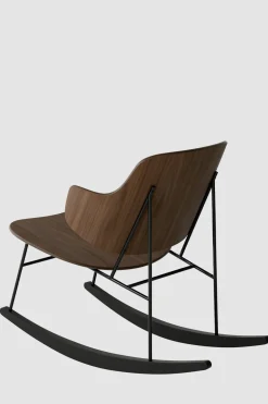 Gyngestol - The Penguin Black Steel, Walnut