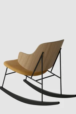 Gyngestol - The Penguin Rocking Chair Dakar 250, Black Steel, Natural Oak