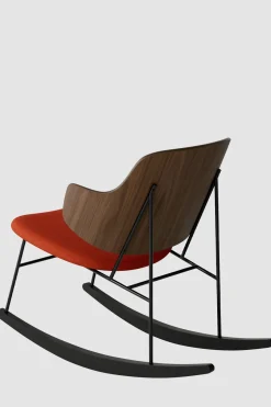 Gyngestol - The Penguin Rocking Chair 600 Hallingdal, Black Steel, Walnut