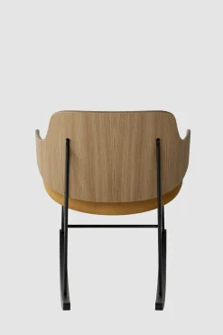 Gyngestol - The Penguin Rocking Chair Dakar 250, Black Steel, Natural Oak