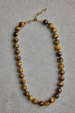 Halskjede - Ball Eye Of The Tiger