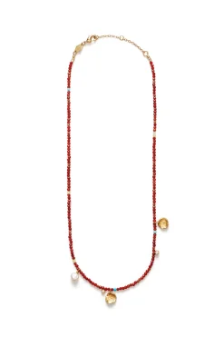 Halskjede - Maroon Harmony Gold