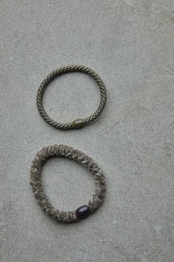 Hårstrikker - Kknekki 2pk Khaki Concrete