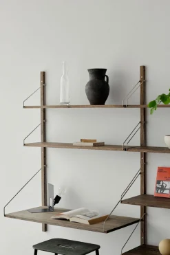 Hylle - Library Dark Oak Desk Section H1148