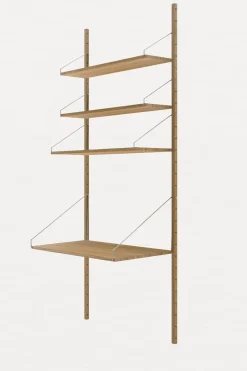 Hylle - Library Natural Oak Desk Section H1852