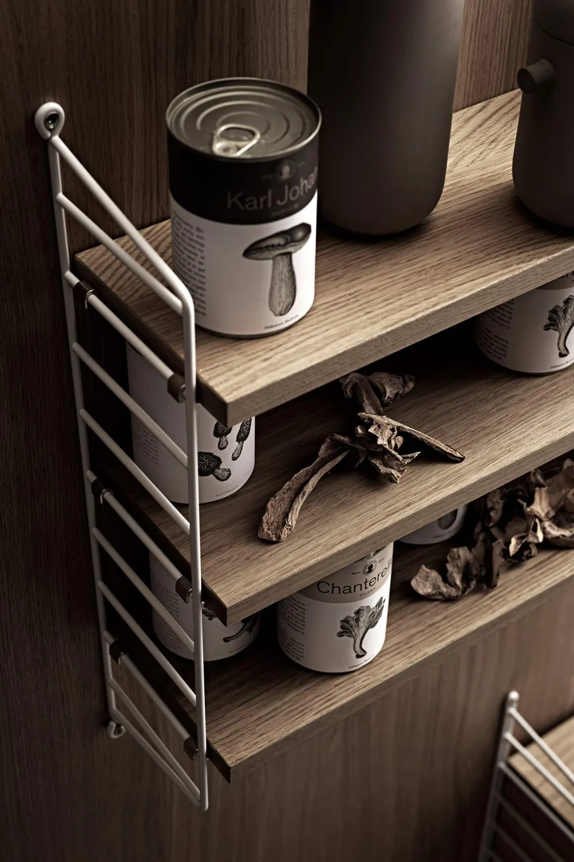 Hylle - Pocket 60x15xh50 Eik/Hvit