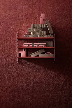 Hylle - Pocket 60x15xh50 Metall Oxtorgsrød