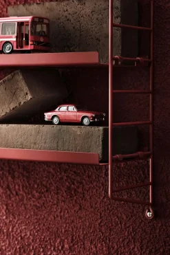 Hylle - Pocket 60x15xh50 Metall Oxtorgsrød