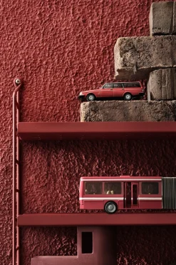 Hylle - Pocket 60x15xh50 Metall Oxtorgsrød