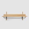 Hylle - Sector Rack Shelf Oak/Black Brass