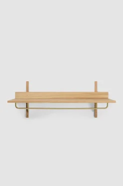 Hylle - Sector Rack Shelf Oak/Brass