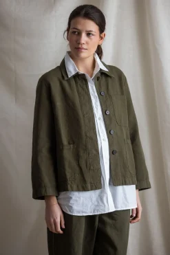 Jakke - Cotton Linen Herringbone