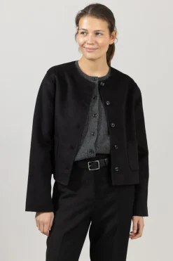 Jakke - Monaco Double Jacket Jet Black