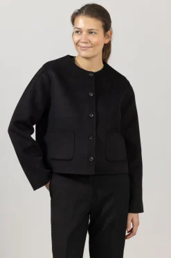 Jakke - Monaco Double Jacket Jet Black