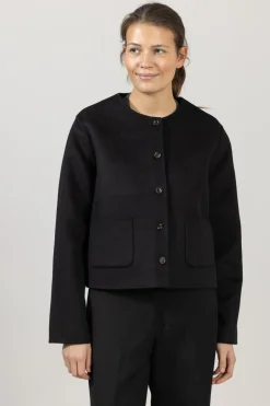 Jakke - Monaco Double Jacket Jet Black