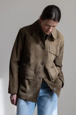 Jakke - Suede Oversized