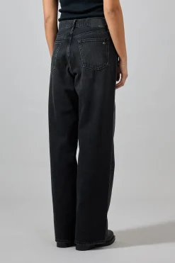 Jeans - Shea High-Rise Straight Black Stained