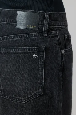 Jeans - Shea High-Rise Straight Black Stained