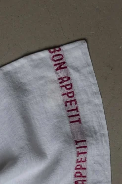 Kjøkkenhåndkle - Bon Appetit 75x45cm Hvit/Rød