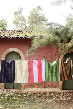 Kjøkkenhåndkle - Hale Tea Towel Oyster/Lemon/Bright Blue