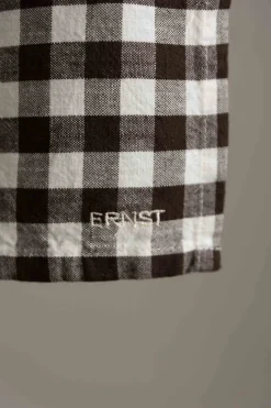 Kjøkkenhåndkle - Rutete Brun/Hvit