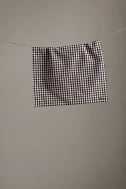 Kjøkkenhåndkle - Rutete Java Brun