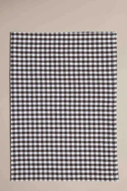 Kjøkkenhåndkle - Rutete Java Brun