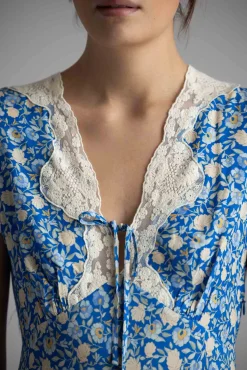 Kjole - Amari Dress Shell Pansy Indigo