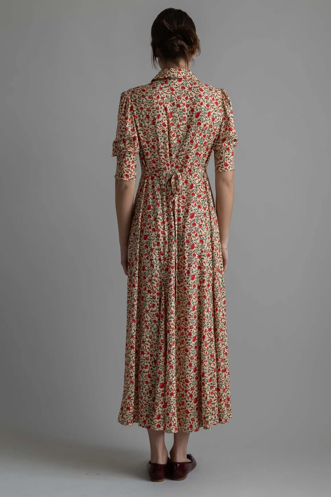 Kjole - Bloom Dress Ditsy Trail Cream