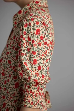 Kjole - Bloom Dress Ditsy Trail Cream