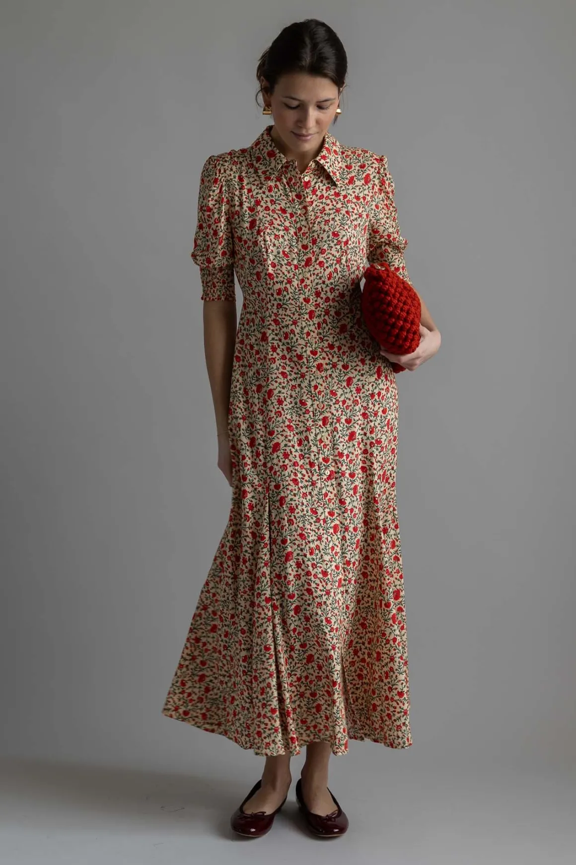 Kjole - Bloom Dress Ditsy Trail Cream